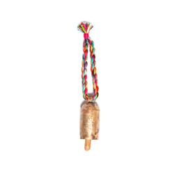 Matr Boomie Multi-color Metal/Wood Rainbow Twist Bell