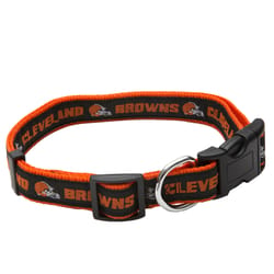 Pets First Team Colors Cleveland Browns Nylon Dog Collar Small