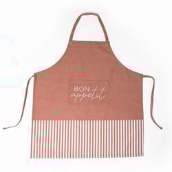 Krumbs Kitchen 1 pocket Orange Cotton/Polyester Apron