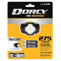 Dorcy 275 lm Black Fluorescent Head Lamp AAA Battery