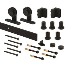 Prime-Line Black Steel Barn Door Hanger Kit 1 pk