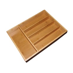 Totally Bamboo Brown Bamboo Cutlery Tray