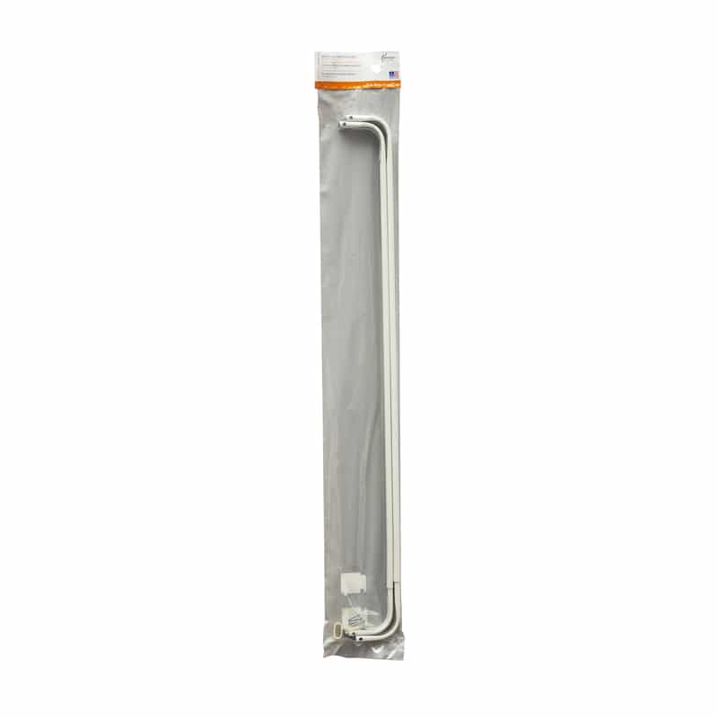 Kenney Enamel White Double Curtain Rod 28 In L X 48 In L Ace