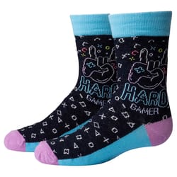 Two Left Feet Kid's Game On L Novelty Socks Multicolored