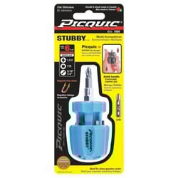 Picquic STUBBY Compact Multi-Bit Driver 3-1/2 in. 6 pc