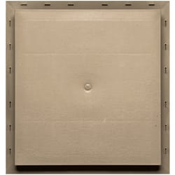 Builders Edge 16-1/2 in. H X 19 in. W X 1-1/2 in. L Prefinished Tan Vinyl Mounting Block