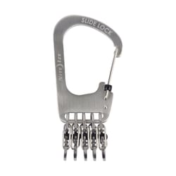 Nite Ize SlideLock 2.4 in. D Stainless Steel Silver Carabiner Key Chain Nite Ize SlideLock 2.4 in. D Stainless Steel Silver Carabiner Key Chain