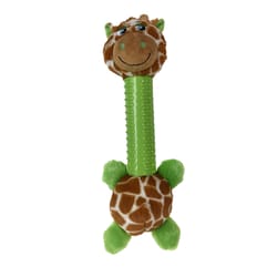 Boss Pet Pet Park Blvd Brown/Green Sillies Giraffe Dog Toy 1 pk