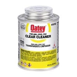 Oatey Clear Cleaner For ABS/CPVC/PVC 8 oz