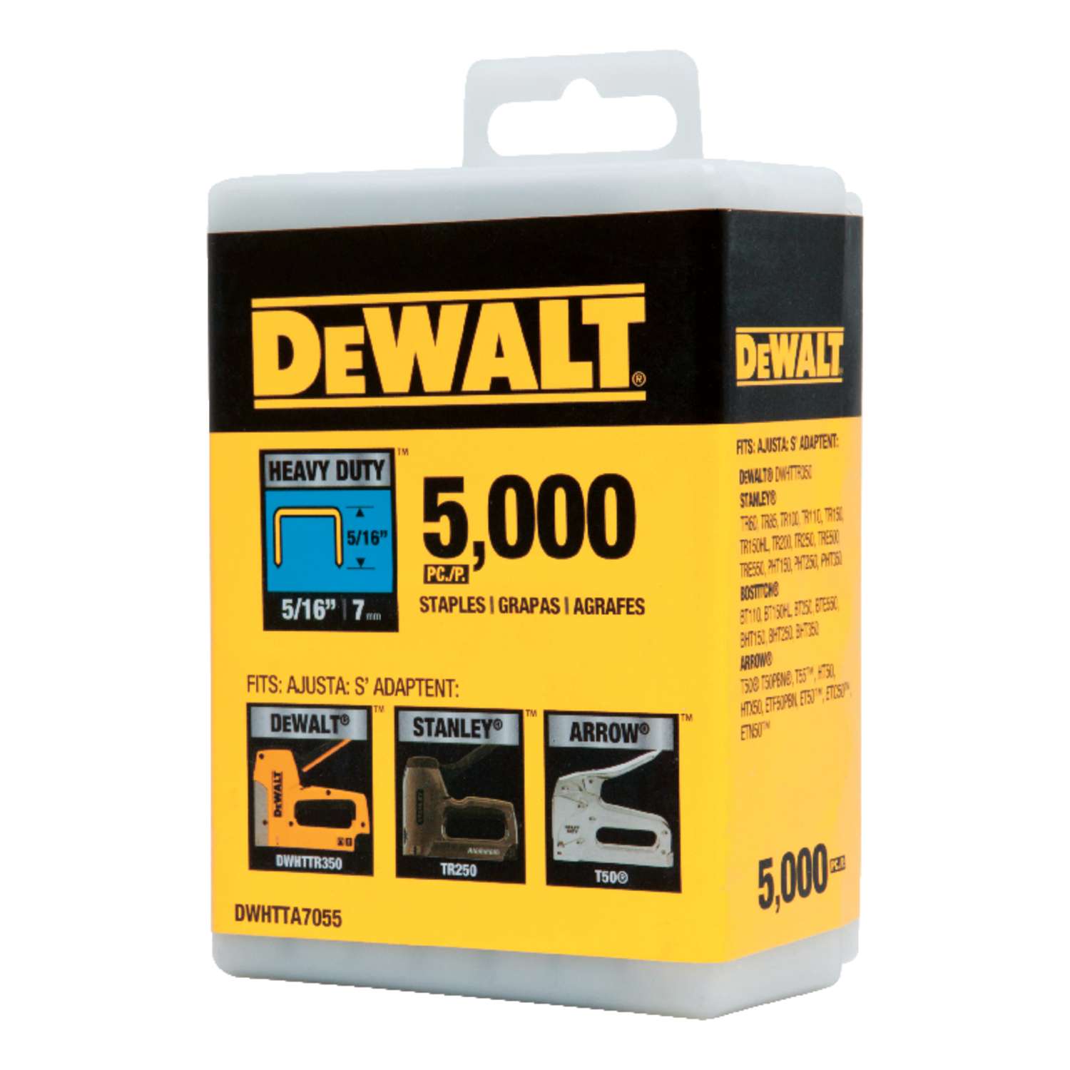 DeWalt T50 5/16 in. L Narrow Crown Heavy Duty Staples 5000 pk Ace