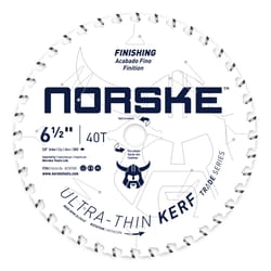 Norske 6-1/2 in. D X 5/8 in. Ultra Thin Kerf Carbide Saw Blade 40 teeth 1 each