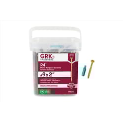 GRK Fasteners R4 No. 9 X 2 in. L Star Coated W-Cut Multi-Purpose Screws 690 pk