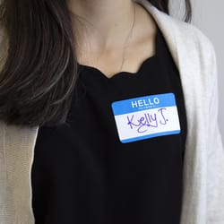 Bazic Products 3-7/10 in. H X 2-1/4 in. W Rectangle Multicolored Name Badge Label 25 pk