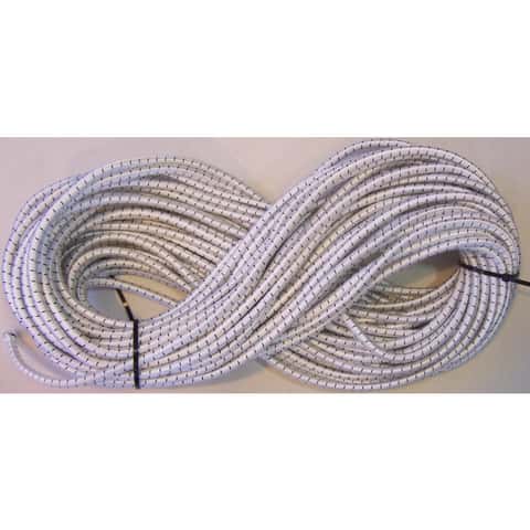Bulk-Strap White Bungee Stretch Cord 100ft in. L X 1/4 in. 1 pk - Ace  Hardware