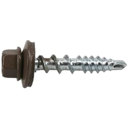 HILLMAN Power Pro No. 10 Ga. X 1 in. L Hex Drive Washer Head Coarse Roofing Screws