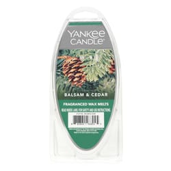 Yankee Candle Green Balsam and Cedar Scent Fragranced Wax Cubes