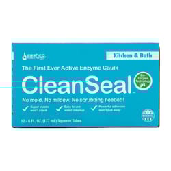 Sashco CleanSeal Almond Elastomeric Acrylic Latex Kitchen and Bath Caulk 6 oz