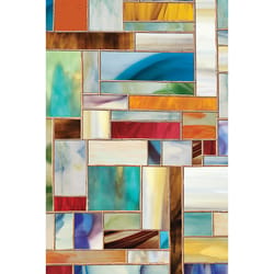 Artscape Multicolored Montage Indoor and Outdoor Window Film 24 in. W X 36 in. L