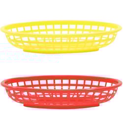TableCraft Red/Yellow Plastic Food Baskets
