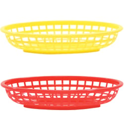 TableCraft Red/Yellow Plastic Food Baskets