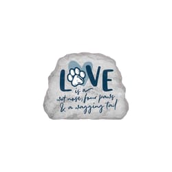 P Graham Dunn 6 in. H X 7 in. L Gray MDF Love Is Tabletop Sign