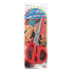 Harold Import Silver / Red Plastic/Stainless Steel Sea Scissors