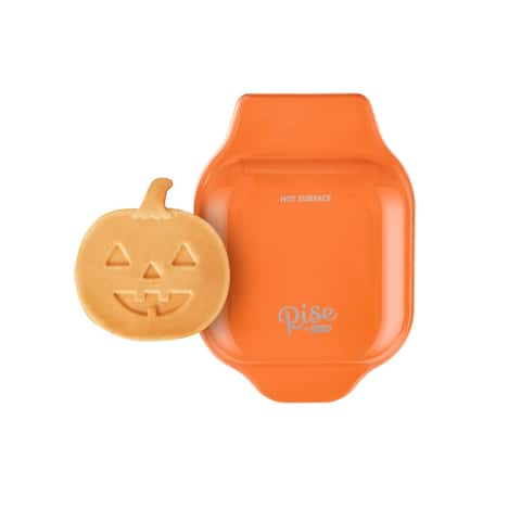 Dash Mini Waffle Maker Machine Pumpkin Shaped Non Stick 4