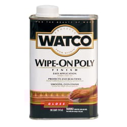 WATCO Wipe On Poly Gloss Clear Oil-Based Polyurethane 1 qt