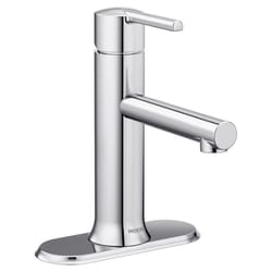 Moen Arlys Chrome Modern Single-Handle Bathroom Sink Faucet 4 in.