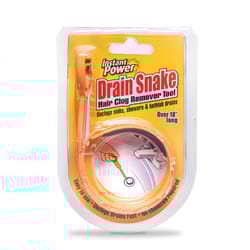 Instant Power Drain Snake Plastic Drain Clog Remover 18 in.