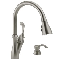 Delta Arabella One Handle Stainless Steel Pull-Down Kitchen Faucet Side Sprayer Included
