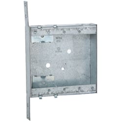 Raco 14.8 cu in Square Metal 2 gang Junction Box Gray