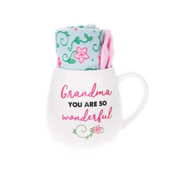 Pavilion Warm & Toe-sty 15.5 oz White BPA Free Grandma Mug