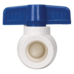 Homewerks 2 in. PVC Slip Ball Valve Full Port Quarter-Turn Lever For Non-Potable Water