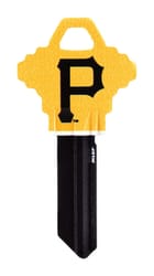 HILLMAN Pittsburgh Pirates Painted Key House/Office Key Blank SC1 Single