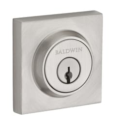 Baldwin Reserve Satin Nickel Brass Single Cylinder Deadbolt