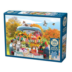 Cobble Hill Country Truck In Autumn Jigsaw Puzzle 500 pc