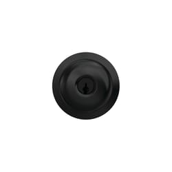 Schlage F-Series Plymouth Matte Black Entry Knobs Right or Left Handed