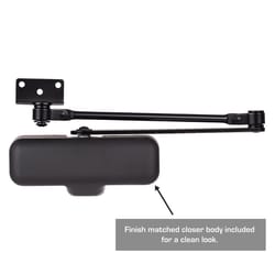 Brinks Residential Matte Black Metal Hydraulic Door Closer