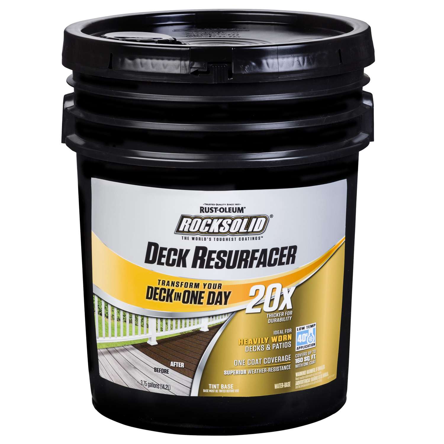 RustOleum RockSolid 20X Deck Resurfacer SemiTransparent Tintable Tint