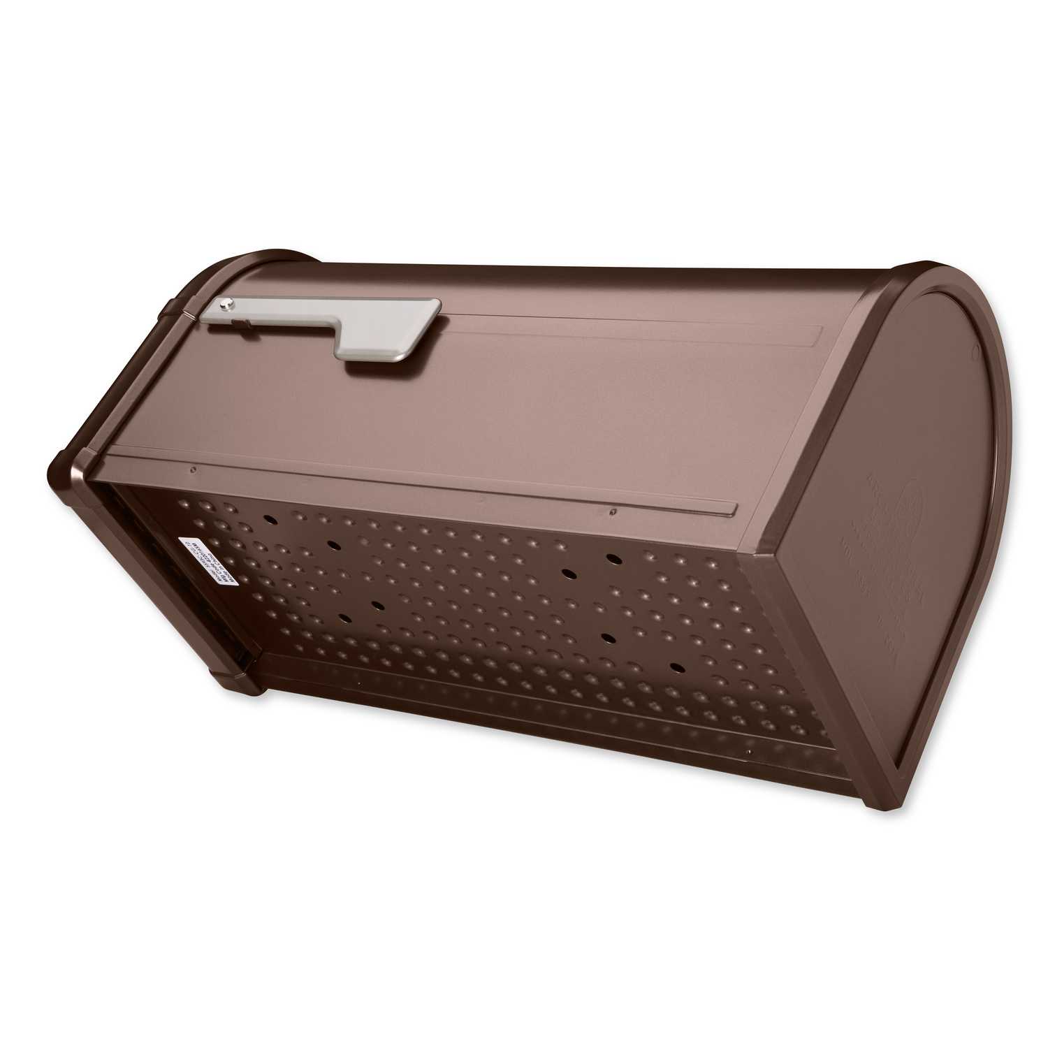 Architectural Mailboxes Hillsborough Galvanized Steel Post Mounted Copper Mailbox 11.06 in. H