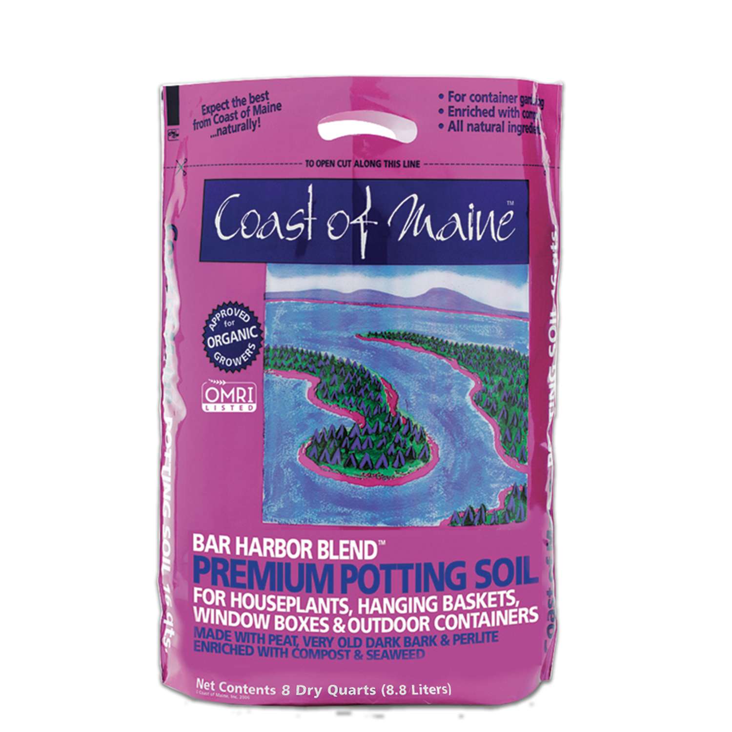 Coast of Maine Bar Harbor Blend Organic Flower and Plant Potting Soil 8