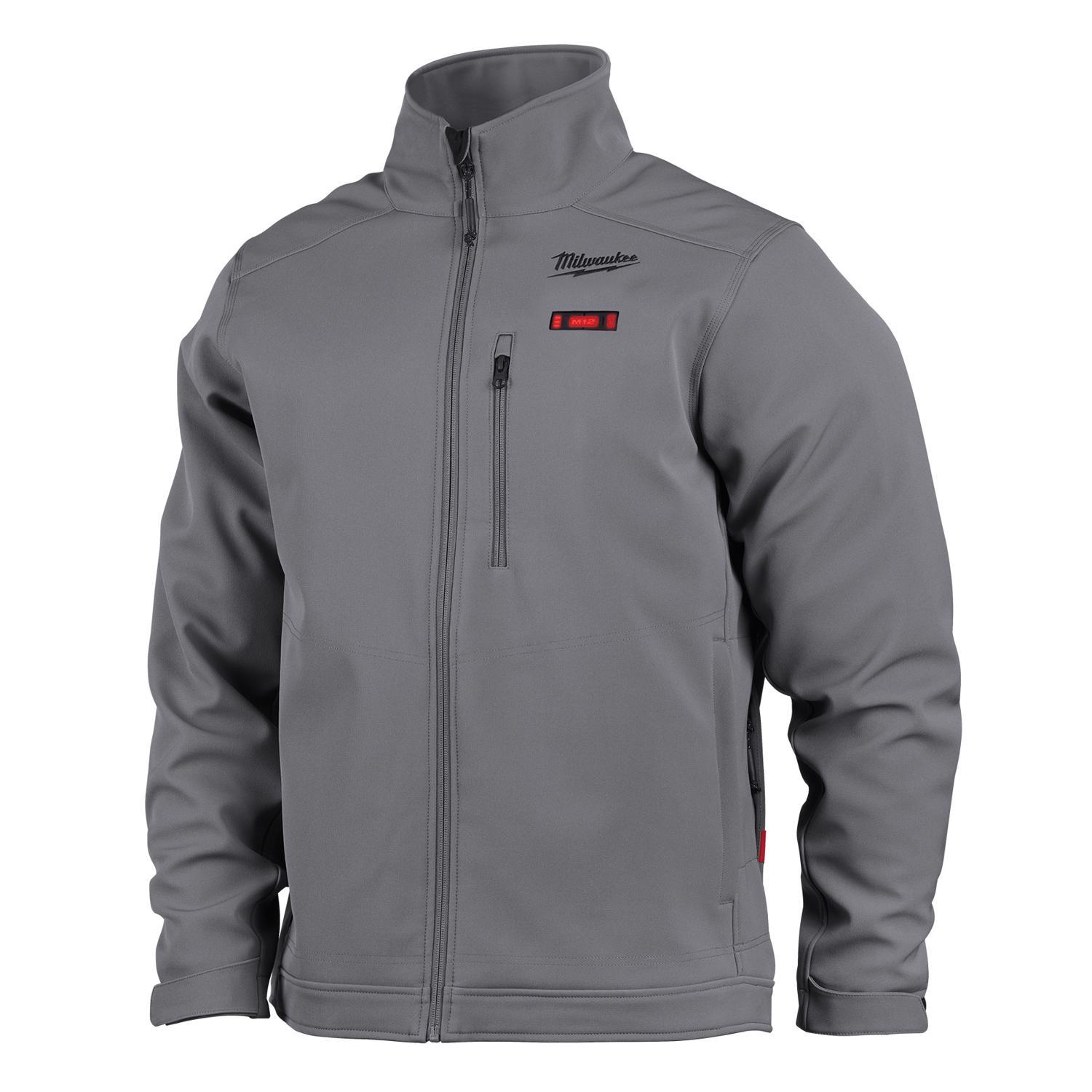 Milwaukee M12 TOUGHSHELL S Long Sleeve Men's Full-Zip Heated Jacket Kit Gray -  204G-21S