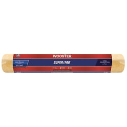 Wooster Super/Fab Fabric 18 in. W X 1/2 in. Regular Paint Roller Cover 1 pk