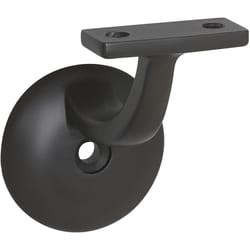 National Hardware Black Zinc Handrail Bracket 3.1 in. L 250 lb