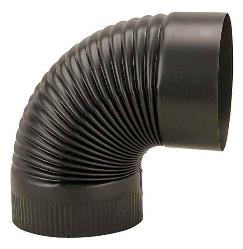 Imperial 6 in. D X 6 in. D 90 deg Steel Stove Pipe Elbow - Ace Hardware
