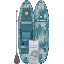 Retrospec June Nano PVC Inflatable River Rock Paddle Board Kit 6 in. H X 9 ft. W X 32 in. L