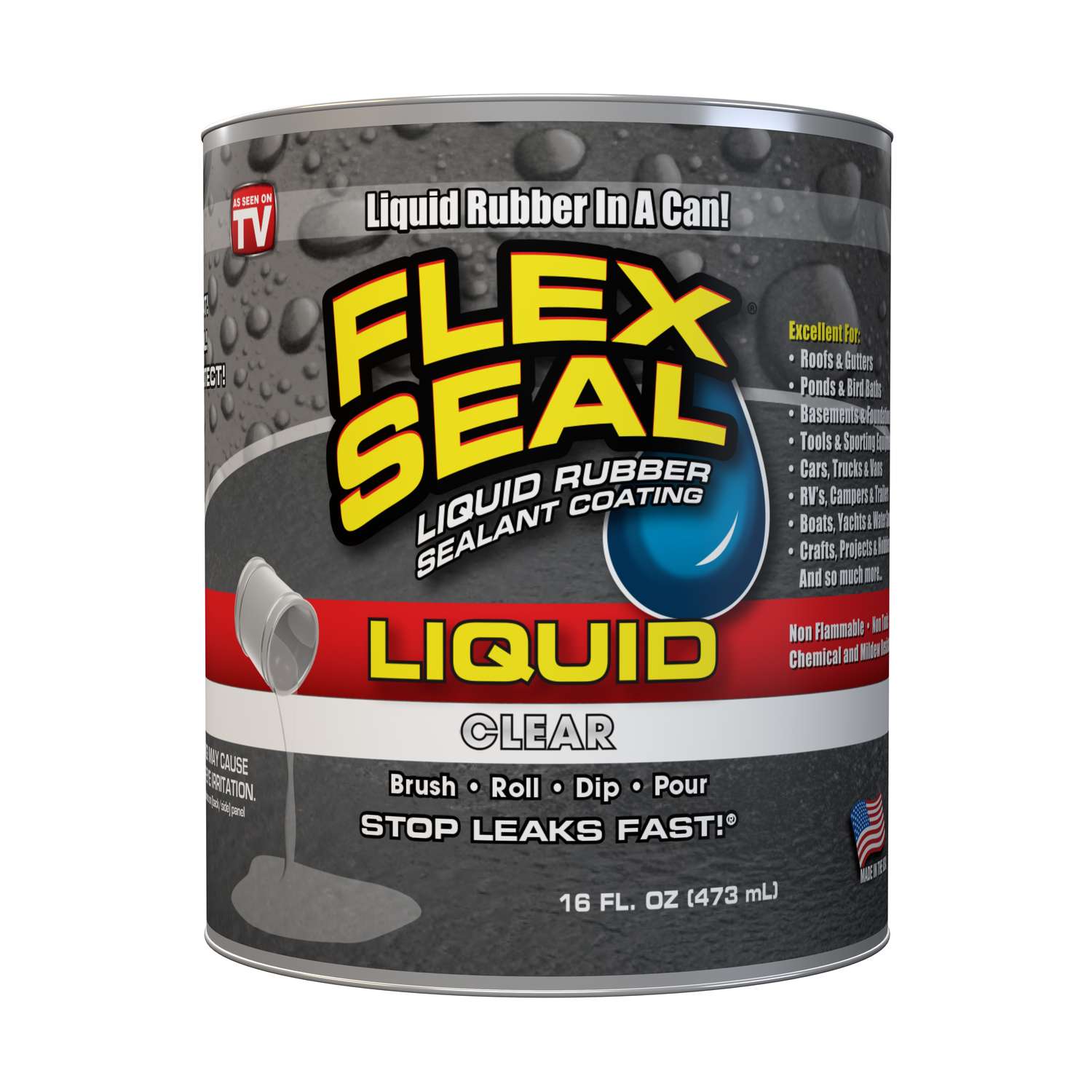 Flex Seal Clear Liquid Rubber Sealant Coating 16 oz. Ace Hardware