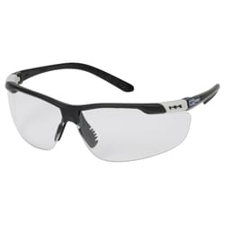 Safety Works Anti-Fog Semi-Rimless Adjustable Safety Glasses Clear Lens Black Frame 1 pc