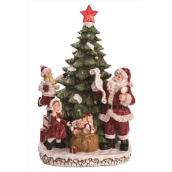 Transpac Tree w/Santa & Children Table Decor 17 in.